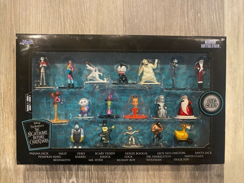 Nightmare Before Christmas Full Set Diecast Figures Nano Metalfigs NEW